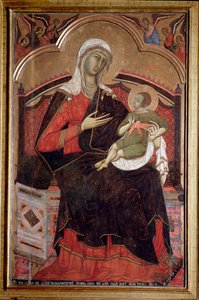 Virgin with child by Guido da Siena