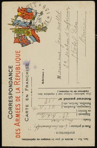 Autograph Postcard to Jean Mollet, July 31, 1915