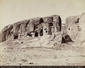 A Byzantine church carved into the rock, located near Ayache-in, on the outskirts on the Hamam Station, Turkey by Guillaume Berggren