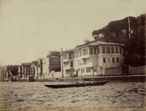 Buildings along the Bay of Tarabya, on the Marmara Sea, Turkey by Guillaume Berggren