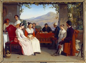 The Marriage Contract in Italy in 1831 by Guillaume Bodinier