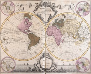 Planisphere World by Guillaume Delisle