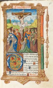 Printed Book of Hours (Use of Rome): fol. 55r, The Crucifixion