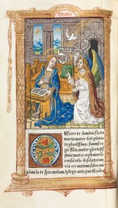 Printed Book of Hours (Use of Rome): The Annunciation