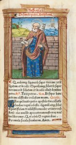Printed Book of Hours (Use of Rome): St. Peter by Guillaume Le Rouge