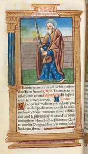 Printed Book of Hours Use of Rome: St. Paul