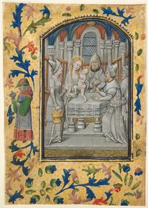 Leaf from a Book of Hours: The Visitation by Guillaume Vrelant