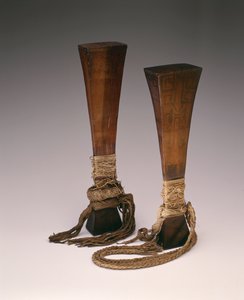Two War Clubs, Probably 19th Century