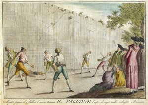 Il Pallone from Giuochi, Trattenimenti e Feste Annue che si Costumano in Toscana e Specialmente in Firenze by Guiseppe Piattoli