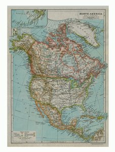Map of North America