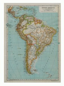 Map of South America