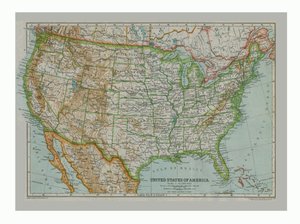 Map of The United States of America