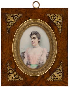 Miniature Portrait of Baroness Delort de Gléon the Younger by Gunnar Berndtson