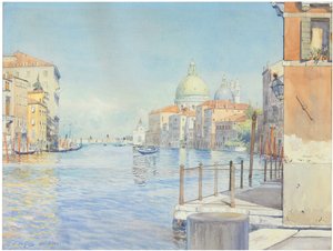 The Grand Canal, Venice, with the Santa Maria della Salute