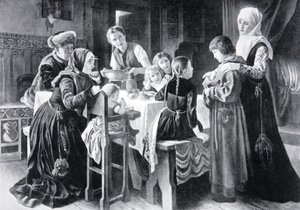 The boyhood of Martin Luther, illustration from 