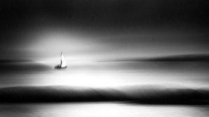 Dreamy Sailboat Sea by Gustav Davidsson
