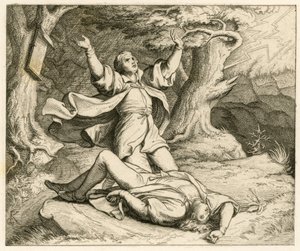 Martin Luther and his friend Alexis went on a ramble during a thunderstorm. Alexis was struck by lightning and died by Gustav Ferdinand Leopold Konig