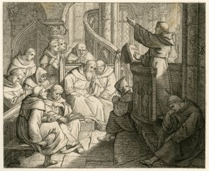 Martin Luther Preaches in the Monastery, in Front of Staupitz, His Fatherly Friend