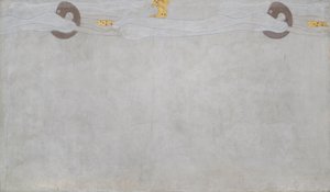 Beethoven Frieze: The Longing for Happiness - Panel 4, Left Long Wall by Gustav Klimt