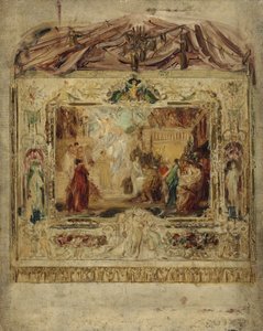 Design for a Theatre Curtain, c.1883-85 by Gustav Klimt