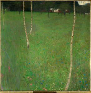 Farmhouse with Birch Trees by Gustav Klimt