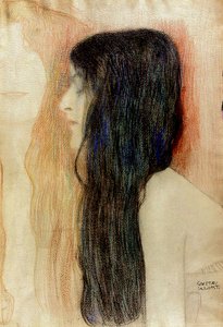 Girl with Long Hair, 1898-99 by Gustav Klimt