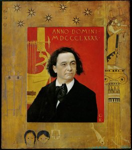 Joseph Pembauer, Pianist and Piano Teacher by Gustav Klimt