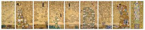 Nine Working Drawings of the Execution of a Mosaic Frieze for the Dining Hall of Stoclet House in Brussels by Gustav Klimt