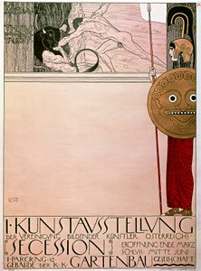 Poster for the first exhibition of the Secession (Theseus and Minotaur)