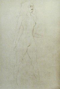 Standing Nude (verso) by Gustav Klimt