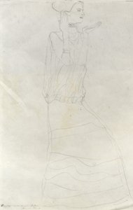 Standing Woman with Raised Hands