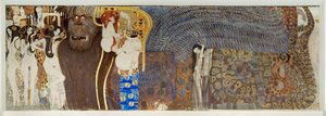 The Beethoven Frieze (detail) by Gustav Klimt