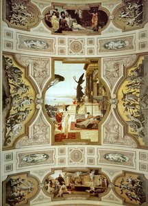 Vienna Burgtheatre, Staircase (detail) by Gustav Klimt