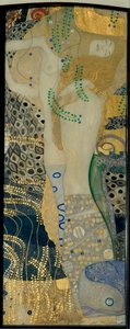 Watersnakes by Gustav Klimt