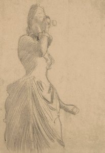 Woman with Binoculars, c.1888 by Gustav Klimt
