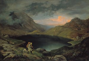 Lake in the Riesengebirge, 1839 by Gustav Karl Ludwig Richter