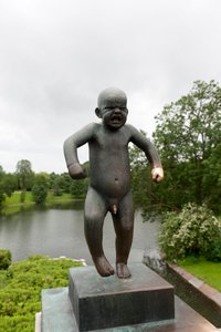 "Sinnatageen" Angry Boy, Sculpture in Frogner Park, Oslo, Norway by Gustav Vigeland