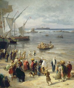 Jaffa, Recruiting of Turkish Soldiers in Palestine (detail)