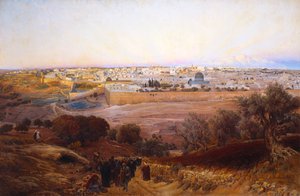Jerusalem from the Mount of Olives by Gustave Bauernfeind