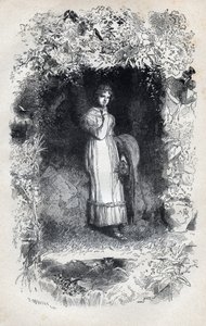 Portrait of Fantine in Love by Tholomyes - Illustration by Gustave Brion for 