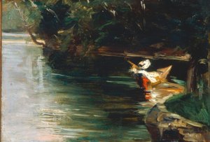 Banks of the Yerres by Gustave Caillebotte