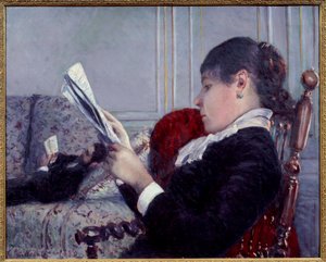 Interior, the Reader by Gustave Caillebotte