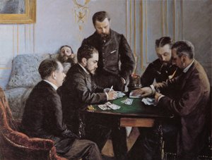 The Game of Bézique by Gustave Caillebotte