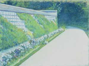 The Garden Wall, Yerres by Gustave Caillebotte