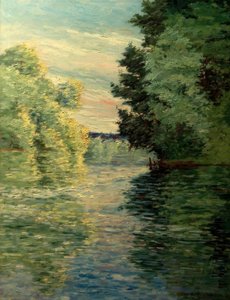 The Little Arm of the Seine near Argenteuil by Gustave Caillebotte