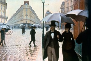 Paris Street in Rainy Weather by Gustave Caillebotte