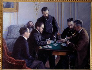 The Besigue Part by Gustave Caillebotte