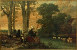 The Shepherdess (The Breton Spinner)