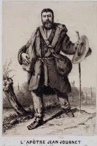 The Apostle Jean Journet Departing for the Conquest of Universal Harmony by Gustave Courbet