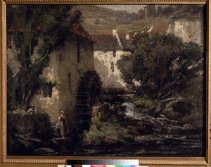 Water Mill by Gustave Courbet